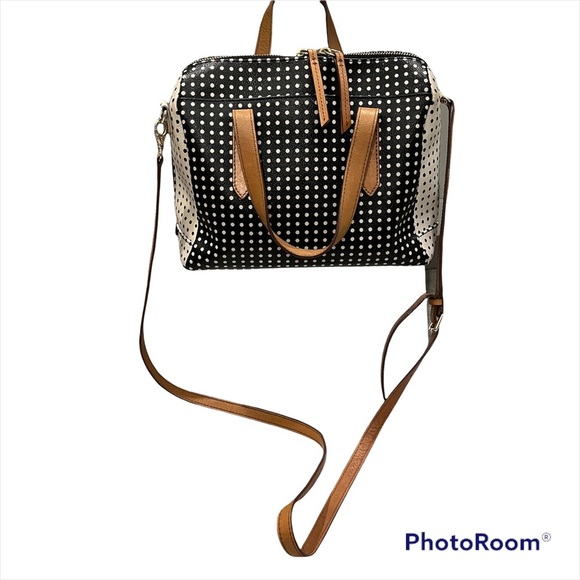 Fossil Sydney Polka Dot Satchel - Picture 4 of 15